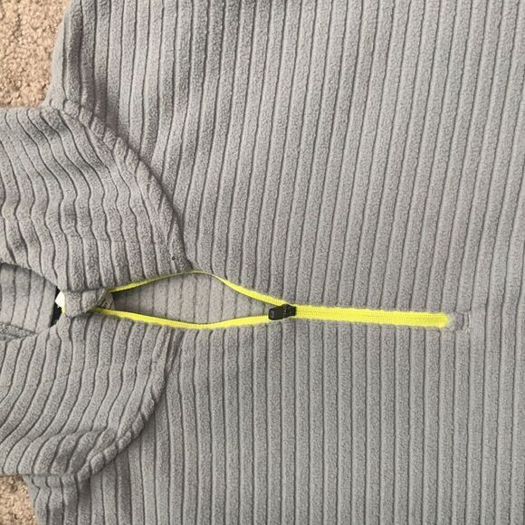 Xersion Grey Half-Zip Ribbed Texture Lightweight Breathable Hoodie Size Small - Picture 4 of 10